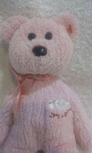Ty Beanie Baby “It’s A Girl” Plush Doll Gift Pink Bear Retired 3