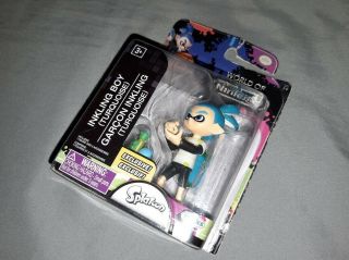 Splatoon Blue Inkling Boy 2.  5 " Figure World Of Nintendo Jakks Pacific