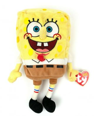 2004 Ty Beanie Babies Sponge Bob Square Pants Plush Toy 9 " With Tag