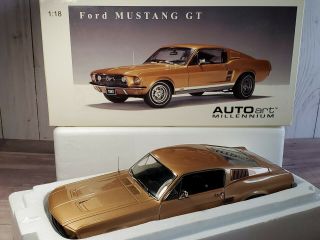 Autoart Millennium 1967 Ford Mustang Gt 1:18 Scale Diecast Model Car Gt350 72806
