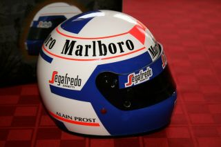 F1 1/2 Alain Prost 1985 Bell Helmet McLaren 50th Edition (TOBACCO) Formula 1 WDC 5