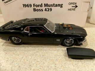 1/24 Danbury 1969 Boss 429 Mustang Black Pro Street Pro Mod Custom Look