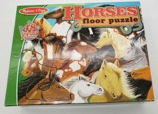 Melissa & Doug 48 Piece Floor Puzzle Horses,  Vgc