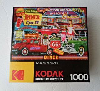 Kodak Cra - Z - Art 1000 Piece 50s Diner By Edward Wargo Jigsaw Puzzle 9,