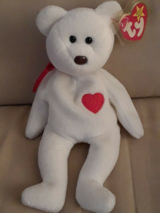 1994 Valentino The Bear Ty Beanie Baby Brown Nose