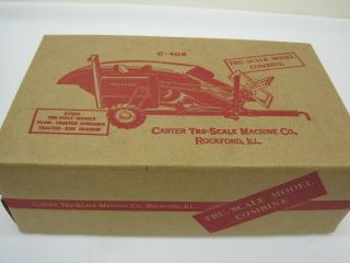Vintage Carter Tru - Scale Combine W/yellow Wheels & Box 1/16 Scale