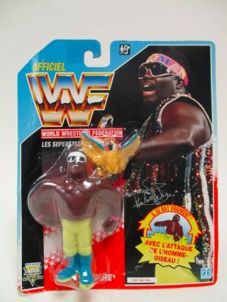 1991 Hasbro Wwf Vintage Koko B.  Ware Moc French Series 3 Wrestling Action Figure