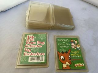 Cvs Rudolph Red - Nosed Reindeer Misfit Toys 12 Bean Bag Collector Tag Protectors