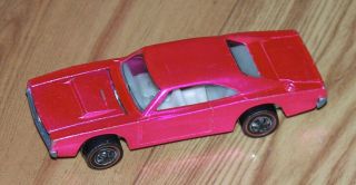 Vintage Hot Wheels 1968 Redline Custom Dodge Charger Hot Pink Magenta