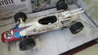 1:18 Carousel 1 1966 Indy 500 Foyt Coyote Race Car Signed By Driver Geo.  Snider