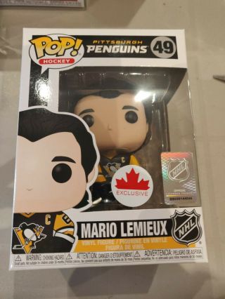 Funko Pop Pittsburgh Penguins Mario Lemieux 49 (canada Exclusive) - Mint/new