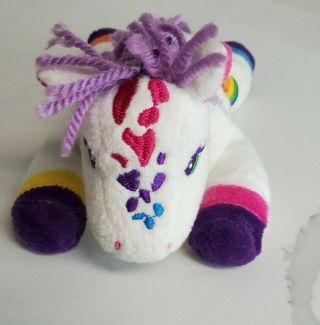 Lisa Frank Collectible Rainbow Pony Unicorn Beanie Baby Lollipop 2