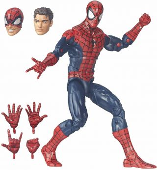 Hasbro Marvel Legends Series 12 " Spider - Man Figure,  6 Accessories Hero