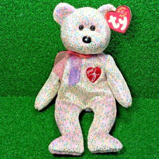Ty Beanie Baby 2001 Signature Bear Plush Toy Rare Retired -