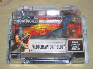 Jurassic World Attack Pack Velociraptor " Blue " Dinosaur Action Figure 2017