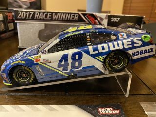 Jimmie Johnson Autographed 2017 Dover Final Win Raced Version Lowe 