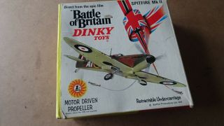 Dinky 719 Battle Of Britain Spitfire Mk 11 Box Film 1969 Model