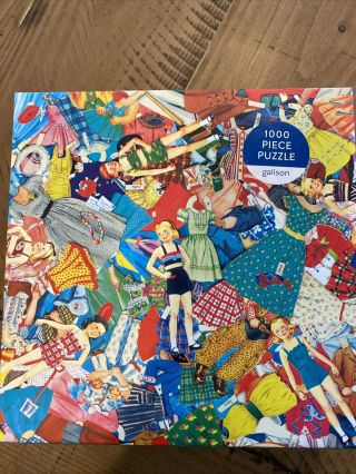 Vintage Paper Doll Puzzle 1000 Pc By Galison