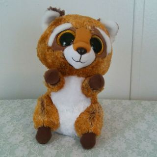 Ty Beanie Boos Rusty The Raccoon Plush Stuffed Animal Toy 9 "