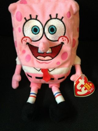 Ty Beanie Babies Spongebob Pink Pants With Tag