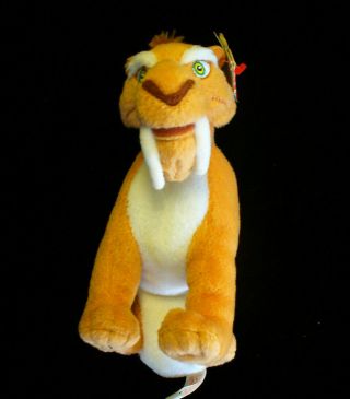 Ty Beanie Babies Ice Age Of The Dinosaurs Diego Saber Tooth Tiger Nwt