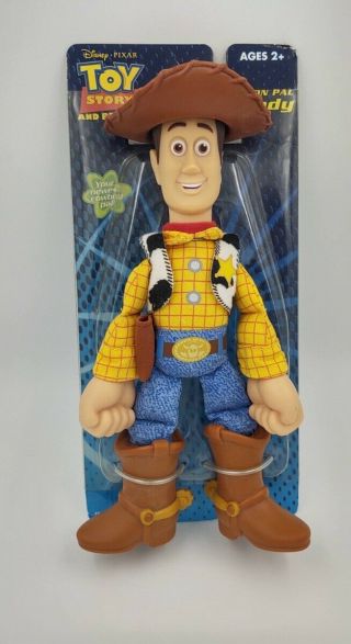 Toy Story And Beyond Action Pal Woody 10.  5 " Doll Nib Hasbro 2006