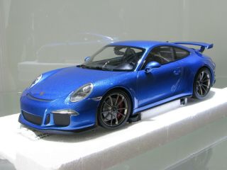 1/18 Scale Minichamps Porsche 911 Gt3 Blue Metallic