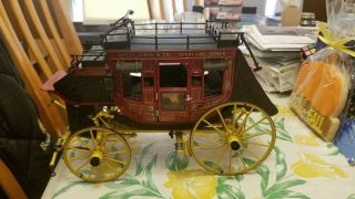 Franklin Wells Fargo Stage Coach 1/16 Scale Die Cast Model With