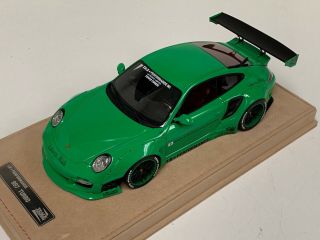 1/18 D&g Track Collectoin Porsche 911 Liberty Walk Lb Performance Green Alcantar