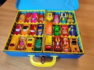 Vintage MATCHBOX Carry Case with 48 Cars/Vehicles 2