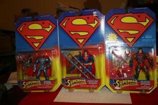3 Dc Superman Man Of Steel 1 - Solar Suit 1 - Power Flight 1 - Steel