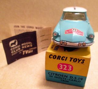 Corgi Toys,  323 Citroen D.  S.  19 Monte - Carlo,