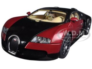Bugatti Veyron Eb 16.  4 1st Production Car Black/red Ltd 1200 1/18 Autoart 70909