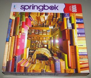 Euc Springbok 1000 Pc Jigsaw Puzzle 2016 Book Shop Complete 24 " X 30 " Usa Made