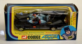 Vintage Corgi Batmobile 267 1976 All In The Box
