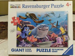 Ravensburger 60 Pc Giant Floor Puzzle/disney Finding Nemo 27x20 100 Complete