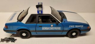 Gmp 1989 Special Service Ford Mustang 1:18 Diecast - Georgia State Patrol -