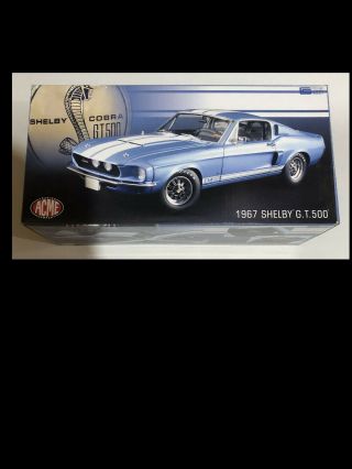 1967 Ford Mustang Shelby Gt500 Blue 1:18 1801801