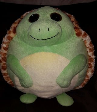 Ty Beanie Ballz Zoom The Turtle Large Plush Stuffed Ball Toy,  12 " In Diameter