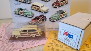 Motor City 1:43 Mc 13 1950 Ford Woody Station Wagon Box - Packaging - Paperwork - Case