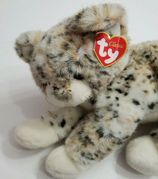 Ty Classic 2001 Thomas The Snow Leopard 15 " Plush Stuffed Animal Hangtag Tags