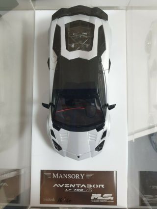 1/43 Davis&Giovanni Lamborghini Aventador Mansory pearl white n/bbr 3