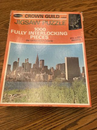 Vintage Whitman Jigsaw Puzzle 1960’s York Skyline