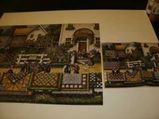 Eric Dowdle Folk Art Amish Quilts - 500 Pc Puzzle - W/ Poster