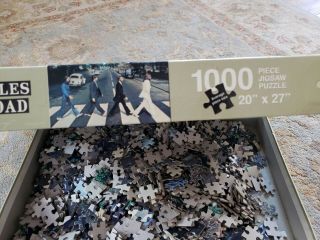 THE BEATLES ABBEY ROAD 1000 Piece Puzzle 65 - 115 Aquarius 2007 20”x 27” Complete 3