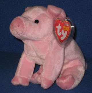 Ty Hamlet The Pig Beanie Baby - With Tags
