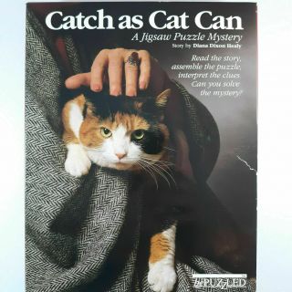 Puzzle Vintage Catch As Cat Can.  A Jigsaw Mystery 500pc