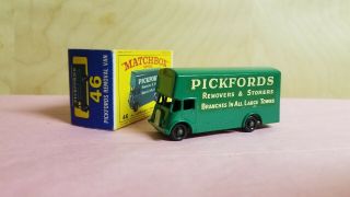 Matchbox Moko Lesney Pickfords Removal Van No.  46 & Type E Box Scarce