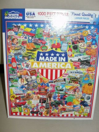 White Mountain Jigsaw Puzzle Made In America 1000 Piece -