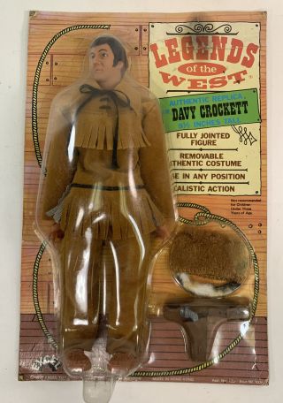 1975 Excel Legends Of The West Davy Crockett 9 1/2 " Action Figure Factory